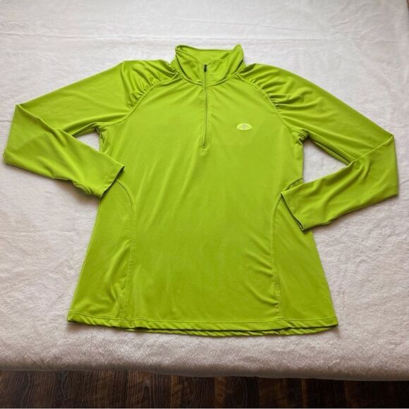 Alex + Abby Lime Green Body Essential 1/4 Zip Pullover Size XL - Picture 1 of 9